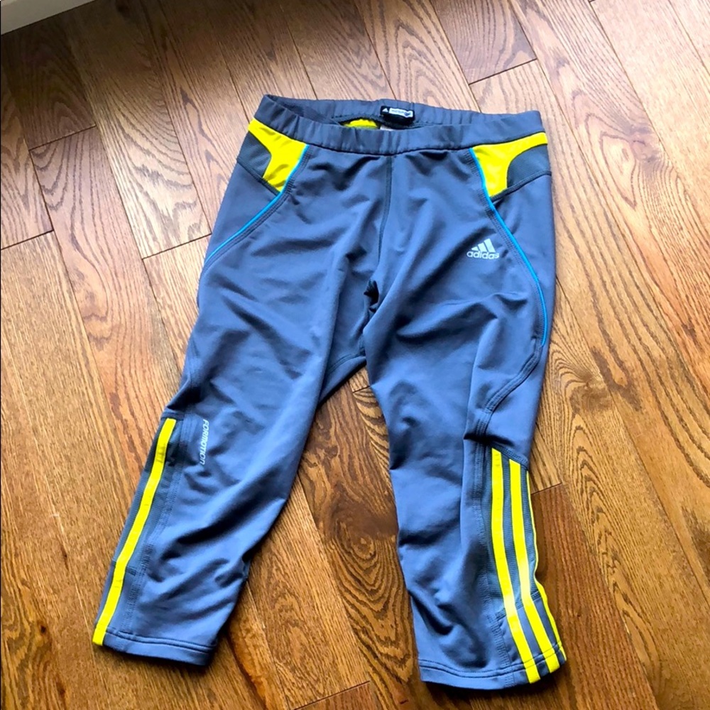 Adidas track pants grey cropped